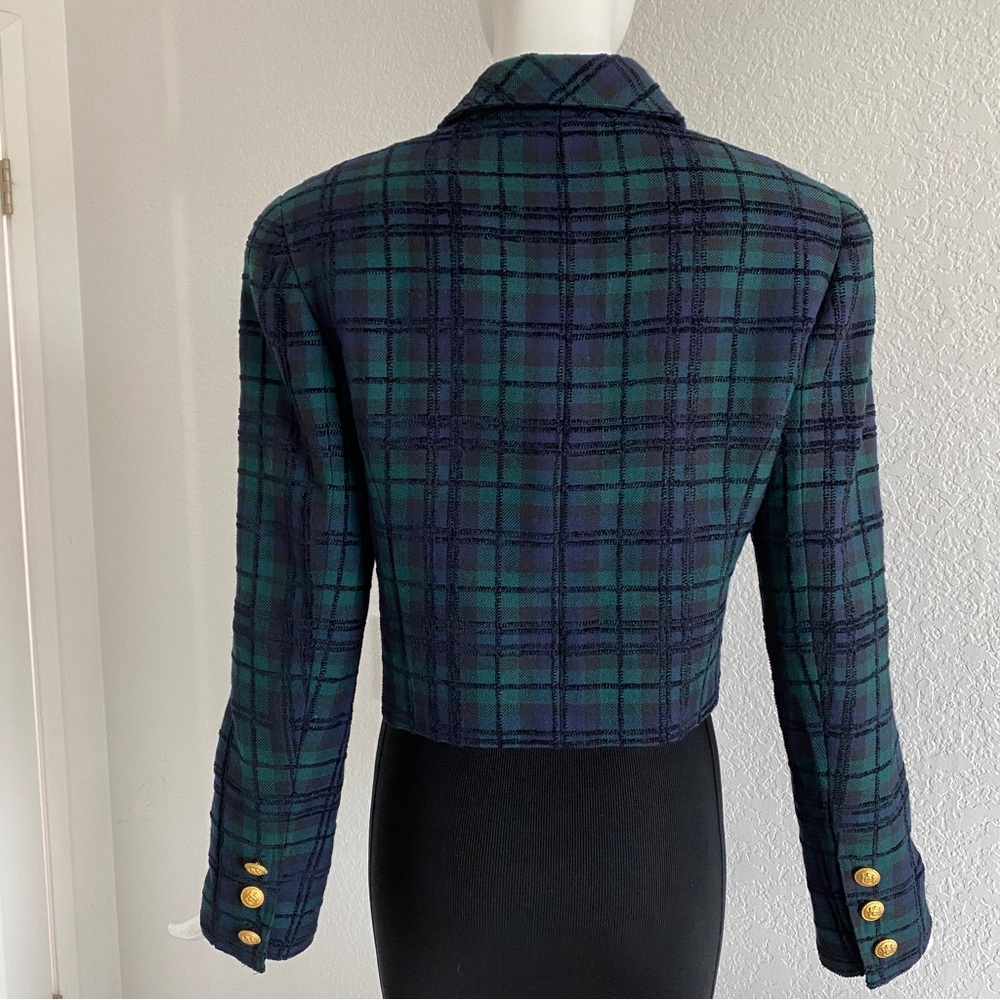 Carlisle navy check double breasted Jacket - Picture 7 of 12
